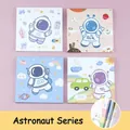 Set di foglietti adesivi a cartone animato astronauta 4 pezzi 80 fogli per scuola - Serie Astronauta / 4 Pezzi/Confezione (80 Fogli/Confezione)