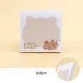 Süße Capybara-Haftnotizen 8x8cm mit schlafendem Motiv-Design für Schule und Büroalltag - Sleepy Capybara (YH-4875) / 50 Blatt