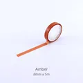 Ruban adhésif d'index ambre 8 mm x 5 m pour fournitures scolaires et bureau - 8mmx5m / Ambre