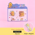 Cute cartoon windmill duck magnetic bookmarks set featuring paper and magnet material - Windmill Duck (2D-Cartoon Animal Magnetic Bookmark) / 2-Pack