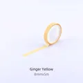 Ruban de notes adhésives jaune gingembre pour le scrapbooking et l'index, 8mm x 5m - 8mmx5m / Curcuma