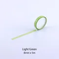 Ruban décoratif vert clair facile à déchirer pour le scrapbooking et l'index 8mm x 5m - 8mmx5m / Vert Clair