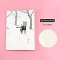 Künstlerisches minimalistisches liniert A5 Notizbuch Gitarrenmotiv 21x14cm 30 Blatt - Seelenreise - Gitarre (YH-4874) / 30 Blatt