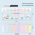 Lot de 8 modèles de marque-pages mignons en forme de mouton pastel pour le scrapbooking - 120 Pièces/Paquet / Motif Mouton