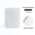 Mini spiral notebook with grid paper and 80 sheets for daily notes and school use. - C7 Grid Style / 80 Pieces/Pack
