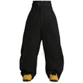 Professional loose fit black snowboarding pants with high elastic waist and waterproof fabric - XS / Bottoms / Black