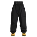 Pantalones de esquí cargo negros impermeables profesionales para esquí y snowboard - XS / Bottoms / Negro