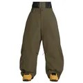 Loose fit olive green waterproof snowboarding pants for men and women, professional ski gear - XS / Bottoms / Olive