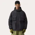 Veste de ski cargo noire pour hommes avec de nombreuses poches, imperméable et chaude - S / Hauts / Noir