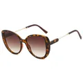 Chic tortoiseshell large frame sunglasses with gradient brown lenses for UV protection - Tortoise Frame Gradient Brown Lens