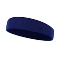Hochelastisches dunkelblaues Sportstirnband für Yoga Laufen und schweißableitendes Fitness - Einzelstück / Marineblau