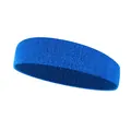 Atmungsaktives blaues elastisches Sport-Stirnband zum Laufen und Yoga Schweißabsorber - Einzelstück / Seeblau