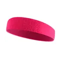 Vibrantes rosarotes elastisches Sport-Stirnband für Laufen, Fitness und Yoga-Training - Einzelstück / Hellrosenrot
