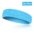 Himmelblaues Sport-Stirnband für Laufen und Yoga, elastisches schweißabsorbierendes Material. - Einzelstück / Himmelblau