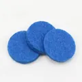 Set di tre cuscinetti circolari in feltro di lana blu per ciondoli per aromaterapia oli - Diametro 14 mm Adatto per Ciondolo da 20 mm / Blu Mare Chiaro 1 Pezzo