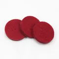 Tre feltrini circolari rosso vino per ciondoli diffusori di oli essenziali aromi. - Confezione da 1 Pezzo (Diametro 14mm) / Borgogna