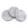 Almohadillas de fieltro gris para collares y colgantes difusores de aceites - Colgante de corazón / Gris Claro 1 Pieza