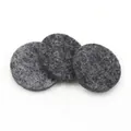 Almohadillas circulares de fieltro gris oscuro para difusores de aceites esenciales - Colgante de corazón / Gris Oscuro 1 Pieza