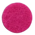 Tampone in feltro rosa per ciondolo diffusore di oli essenziali ricarica tonda - Tondo (Diametro 17.5mm) / Rosso Rosa 1 Pezzo