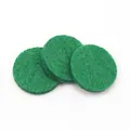 Dischetti di ricambio in feltro verde tondo per ciondolo diffusore di oli essenziali 3pz - Rotondo / Diametro 17,5 mm (Adatto per ciondolo da 25 mm) / Verde Scuro 1 Pezzo