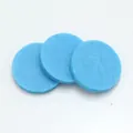Dischetti in feltro blu rotondi per diffusore di oli essenziali ciondoli set da 3 - Rotondo / Diametro 17,5 mm (Adatto per ciondolo da 25 mm) / Blu Acqua 1 Pezzo