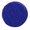 Ricarica rotonda in feltro blu cobalto per ciondoli e collane diffusori di oli - Rotondo / Diametro 17,5 mm (Adatto per ciondolo da 25 mm) / Blu Mare Profondo 1 Pezzo