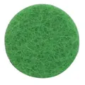 Pad diffusore per aromaterapia in feltro verde rotondo per ciondolo di oli essenziali - Ciondolo del cuore / Verde 1 Pezzo