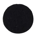 Tampone diffusore per aromaterapia in feltro nero rotondo per ciondoli di oli essenziali - Ciondolo del cuore / Nero 1 Pezzo