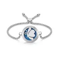 Adjustable 25mm stainless steel aromatherapy diffuser bracelet with butterfly locket - Butterfly (9)
