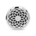 38mm stainless steel car aromatherapy vent clip with geometric flower cutout - Double-layer Base / 04 Sunflower
