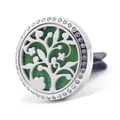 30mm stainless steel car vent aromatherapy diffuser clip with rhinestone tree of life - Tree of Life (02)