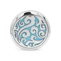 38mm stainless steel car aromatherapy vent clip diffuser with blue felt scent pad - Single-layer Base / 09 Xiangyun