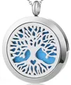 Collar relicario difusor aceites esenciales Árbol de la Vida en acero inoxidable - Árbol de la Vida 042