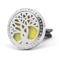 Stainless steel 30mm car air vent aromatherapy diffuser clip with Tree of Life design - 07