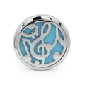 38mm stainless steel car essential oil diffuser clip with music note design - Music Note (16) / Single-layer Base