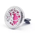 30mm stainless steel car vent aromatherapy clip with fairy hollow design and pink pad - Fairy (20)