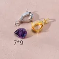 7x9mm peervormige zirkoon zettingen in goud en zilver voor het maken van DIY sieraden - Buigringen / 7*9mm / Goud