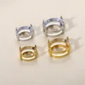 Soportes de cuatro puntas de doble capa de acero titanio en oro y plata para joyería DIY - Ovalado (6x8mm) / Dorado