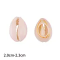 Natural cowrie shells for DIY jewelry making and crafts, size range 2.0cm to 2.3cm - 2.0cm-2.3cm (20 Pieces/Pack) / Natural Color