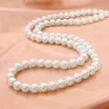 Perles d'imitation en verre blanc élégantes pour la création de colliers artisanaux - 4mm (Env. 190 Pièces/Paquet) / Blanc