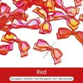 Perline a fiocco in acrilico rosso iridescente per gioielli 13x29mm foro 1mm 4 pezzi - 13x29mm (4 Pezzi/Confezione) / Rosso