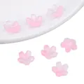 Rosa Kirschblüten Glasperlen mit Farbverlauf für DIY Schmuckherstellung - Kirschblüte / 10 Stück pro Packung (11mm) / Verlauf Hellrosa