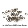 4mm Antique Bronze Iron Open Jump Rings, 500pcs Pack for DIY Jewelry Making Crafts - 4mm Open Jump Rings (500pcs/Pack) / Antique Bronze