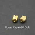 Premium 6mm golden flower bead caps for DIY handmade jewelry making, 12pcs pack - 6mm Bead Caps (12pcs/Pack) / Gold