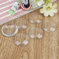 Set of premium clear round glass cabochons for DIY jewelry making, crafts, and pendants - Round / 30mm (10 Pieces/Pack)