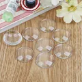 Clear round glass cabochons for DIY jewelry making and handicraft accessories 8pcs - 20mm (20 Pieces/Pack)