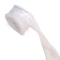 4cm wide iridescent wave fishtail yarn ribbon for flower gift wrapping decoration - Aurora White