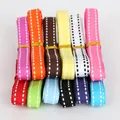 Assorted colorful 10mm stitched grosgrain ribbons for gift wrapping and DIY crafts - 12 Yards/Pack / Random Mixed Colors