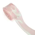 Light pink iridescent wave organza ribbon for floral gift wrapping and DIY crafts. - Champagne Pink