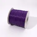 Hochwertige lila gewachste Kordelrolle für die Herstellung von DIY-Schmuckbedarf - 0.5mm / 10 Meter / Dunkellila